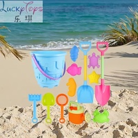 Offre Spéciale : Ensemble de Jeu d'Extérieur Estival en Silicone en Forme de Château avec Seaux à Sable en Plastique Souple, Jouets Éducatifs pour Enfants, Emballé dans un Sac en Filet