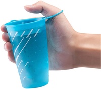 Pliable Sport Tasse Pliable Doux Course Courir Boire TPU Silicone 250ml Tasse D'eau