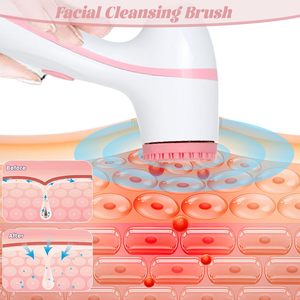 Factory Electric Cleansing <b>Brush</b> <b>Vibrations</b> Facial Cleaner Face Massager IPX6 Rotating Cleansing <b>Brush</b> Face Deep Cleansing Tool - Product Image 2