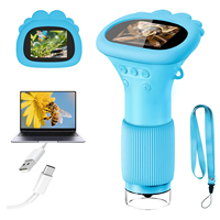 Made in China Children Digital Microscope 2MP HD Camera 2 Inch Display 1000X Magnification for STEM Learning Kids Microscope
