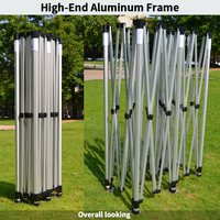 Tentes de salon FEAMONT 3x6M, hexagonales, tube en aluminium de 40 mm, structure de tente pliable portable