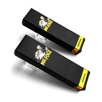 Étui en carton écologique imperméable gaufré or de qualité supérieure, matériaux recyclés, revêtement UV, support pliable imprimé sur mesure pour cigarettes