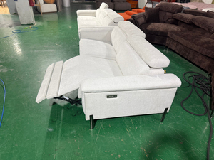 ชุดโซฟาปรับเอนไฟฟ้าพร้อมพนักพิงศีรษะปรับได้ ดีไซน์ทันสมัย หรูหรา สีขาว สำหรับห้องนั่งเล่น - Product Image 6