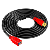 Cable de extensión USB 3,0 Cable extensor de alta velocidad USB 3,0 tipo macho a hembra para PlayStation, Xbox, unidad flash USB