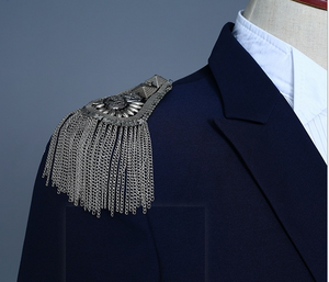 Completo da Capitano da Uomo Pronto per la Spedizione, Doppiopetto con Spalline - Product Image 4