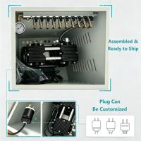 Kit d'aération complet AC HC1500A, type armoire, système d'aération pour étang avec 10 diffuseurs et 10 tubes pour étang jusqu'à 5 acres, aquaculture