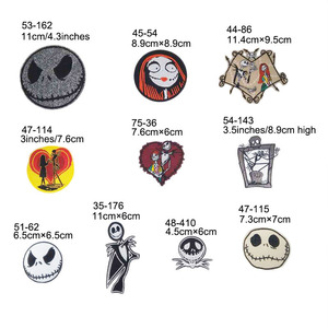 Patchs brodés <span class=keywords><strong>Jack</strong></span> <span class=keywords><strong>Skellington</strong></span> et <span class=keywords><strong>Sally</strong></span> de L'Étrange Noël de Monsieur <span class=keywords><strong>Jack</strong></span> pour vêtements DIY - Product Image 1