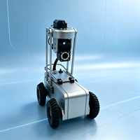 Robot de caméra d'inspection de canalisations industrielles avec caméra 4K, câble de travail de 300 m et élévateur de caméra de 25 cm