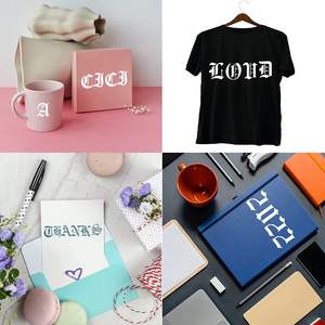 6 pochoirs en lettres et chiffres de style anglais ancien de 2 pouces, modèles réutilisables de calligraphie gothique, lettres pour la peinture, le dessin, la découpe - Product Image 6