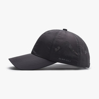 Gorra de Béisbol de 6 Paneles para Hombre, 100% Poliéster, de Secado Rápido, con Letras, para Verano, Versátil, Protección Solar, Transpirable, Informal