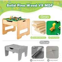 Table de jeu sensoriel Montessori avec armoire de rangement, design en bois pliable en forme d'échiquier pour garderie, école maternelle, salle de classe, chambre