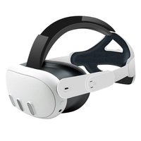 Sangle de tête Elite réglable noire et blanche pour Meta Quest 3, accessoires VR, pour Quest 3S Comfort, réduit la pression sur le casque VR