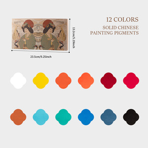 Set di Pigmenti Acquerellabili Tubolari Serie Gucaihan di Rubens Factory, Livello Base, 12/18/24 Colori, per Carta e Fai-da-Te - Product Image 6