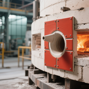 Goulotte haute température 1000C soudée fixe Triple revêtement en céramique résistant à l'usure - Product Image 3