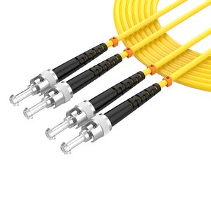 Câble de brassage fibre optique OEM ODM ST-ST 3M (98ft) OS2 Monomode Duplex 9125m SMF LSZH pour Ethernet - Product Image 1