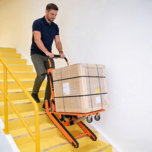 Chariot électrique pliable pour escaliers, capacité 200-400 kg, pour le transport de marchandises lourdes - Product Image 1