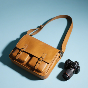 निर्माता ओडी डीस्लर/स्लर/मिररलेस फोटोग्राफी बैग कस्टम वेगन चमड़े एडजस्टेबल कंधे स्ट्रैप कैमरा मैसेंजर बैग - Product Image 5