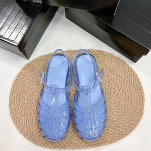 Breathable Woven <b>Roman</b> Style Beach <b>Sandals</b> Lightweight Soft Sole PVC Summer Shoes for Adult <b>Women</b> - Product Image 4