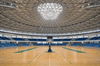 Estructura de Techo para Estadio de Gran Envergadura con Armazón Espacial de Acero Esférico, Prefabricada para Gimnasios y Pabellones Deportivos