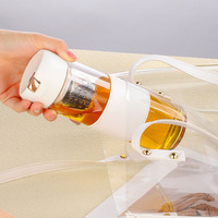 Bouteille d'eau en verre magnétique 450 ml avec logo personnalisé, infuseur en verre borosilicate de haute qualité, gobelet avec filtre détachable