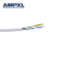 AMPXL Cable de red Fabricante CCA Exterior Ftp Cat6 Cat6a Cat5 Cat5a Cable de red con mensajero