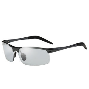 Gafas de Sol Unisex de Aleación de Aluminio y Magnesio para Ciclismo, Gafas de Conducir Polarizadas Fotocromáticas Deportivas de Moda para Hombre con Logotipo en la Lente - Product Image 4