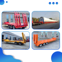 LKW-Anhänger 3-Achsen-Hochleistungs-Hydraulik-Schwanenhals-Tieflader Tieflader Tieflader-Sattel auflieger