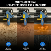Découpeuse laser CO2 CNC KH-9060 100W-130W avec nouveau système de contrôle Ruida, machine de gravure et de découpe laser pour contreplaqué, prend en charge les formats AI/DXF/PLT/LAS/BMP