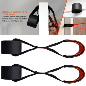 Yidaco Sangle d'ancrage de porte avec mousqueton et corde de tension, accessoire multifonctionnel pour entraînement de fitness en salle de sport - Product Image 4