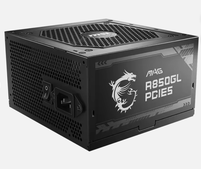 For MSI MAG A850GL Gaming and Streaming Desktop with 80Plus Gold PSU 12V Output Stock Available