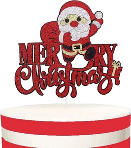 Creativo Juego de Adornos para Pastel de Navidad con Gorro de Santa Claus y Figuras de Muñeco de Nieve para Decoraciones Festivas de Postres, Ideal para las Fiestas - Product Image 4