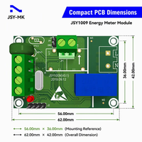 Module de compteur de puissance monophasé OEM JSY1009 50A avec RS485, CT embarqué, Modbus RTU, carte PCB de surveillance de l'électricité AC