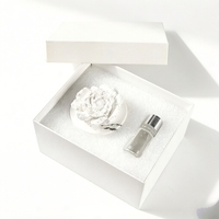 Vente en gros de parfum céramique fleur de pivoine arôme plâtre désodorisant fait à la main en porcelaine parfum de maison huile essentielle diffuseur de roseau
