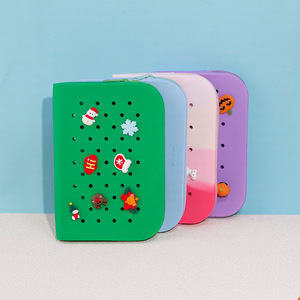 DIY Cute Silicone Hole Pencil Case Student Large Capacity Stationery Pencil <b>Bag</b> Simple Storage <b>Bag</b> Wholesale - Product Image 6