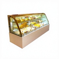 Équipements de magasin de desserts OEM d'usine, vitrines réfrigérées, vitrines à gâteaux, équipements de présentation de gâteaux à refroidissement par air forcé.