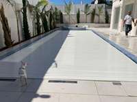 China Polycarbonat Retract able Pool Cover Hersteller Hartplastik Pool abdeckungen