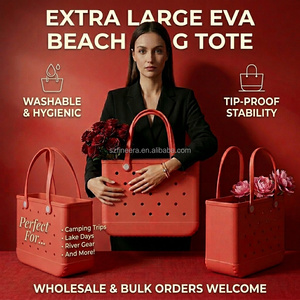 Sac de plage personnalisé en EVA, sac fourre-tout imperméable en caoutchouc, grande capacité, lavable, anti-sable, sac de piscine perforé, sac de voyage pour bateau, sac de courses - Product Image 5