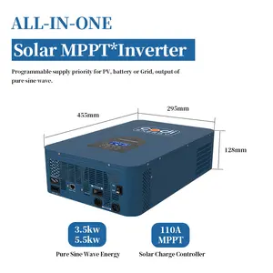 Codi 5500W 48V Hybride Solar Inverter 5.5kw Met Mppt Controller Voor Zonne-energie Systeem Voor Thuis En Overheid