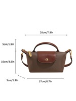 Sac à bandoulière messager léger en nylon contrastant, mini sac à dumplings portable et tendance pour femme, nouvelle collection 2026