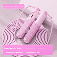 Corde à sauter en gros avec âme en fil d'acier de 2,8 m, câble de saut durable recouvert de PVC pour l'entraînement physique à domicile et en extérieur