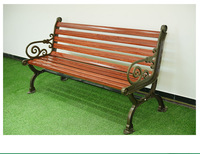 Directement commandé par le fabricant Extérieur Pieds en bois fonte d'aluminium Banquettes coloniales Bancs de parc Extérieur
