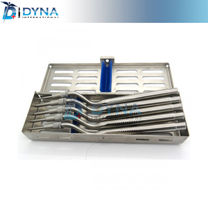 Otoïdes chirurgicales dentaires, 6mm, 5 pièces, épandage d'os, vis ajustable, pointe convexe avec Cassette - Product Image 1