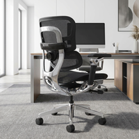 Chaise de bureau ergonomique professionnelle en gros, chaise d'ordinateur avec double dossier, accoudoirs 8D et réglable (Silla Oficina)