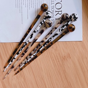 KUACHI Custom all'ingrosso giapponese e coreano acetato forcine alla moda Versatile forchette per capelli personalizzato per le donne - Product Image 6