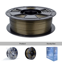 Filamen PLA ZIRO Mystical 1kg Gulungan 1.75mm Midnight Gold Filamen PLA untuk Printer 3D