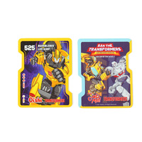 Cartes en plastique Transformers Roadblock Oishi, cartes de collection sur le thème de l'anime pour enfants, cartes de jeu en forme de personnage, pour les collectionneurs de 3 à 6 ans