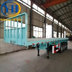 Nuestro Remolque de Plataforma Plana de 48 Pies con Panel Frontal al Precio Más Bajo en Venta |   Fabricante de <span class=keywords><strong>Remolques</strong></span> de Plataforma de 3 y 4 Ejes - Product Image 2