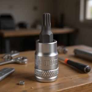 Fervi <b>Socket</b> With Xzn Insert 10mm Hex Drive For Torx Fasteners - Product Image 3