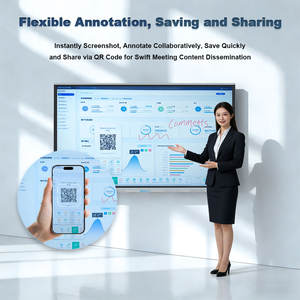 Pizarra Interactiva Inteligente <span class=keywords><strong>de</strong></span> 75 <span class=keywords><strong>Pulgadas</strong></span> con Pantalla Antideslumbrante 4K Multitáctil para Uso Escolar, Panel Plano Digital Interactivo - Product Image 5