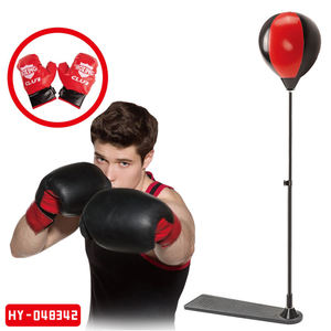 Juguete de Boxeo con Pedal Ajustable en Altura de 121 cm, Fácil de Montar, Equipo de Fitness para Aliviar el Estrés, Juego Deportivo con Saco de Boxeo para Niños - Product Image 2